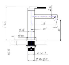 CADDENCE Series Brushed Nickel Basin Mixer