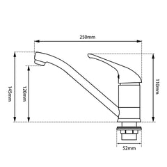 Chrome Standard Kitchen Mixer Tap