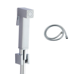 Square Chrome Toilet Bidet Spray Kit with 1.2m PVC Hose