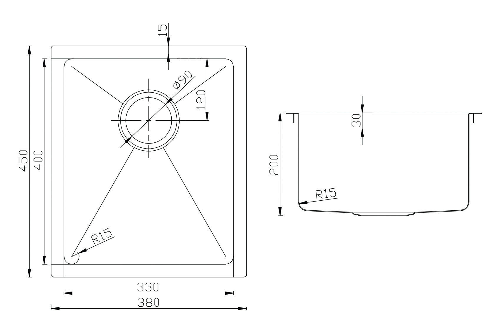 Atlas Handmade Kitchen Sink