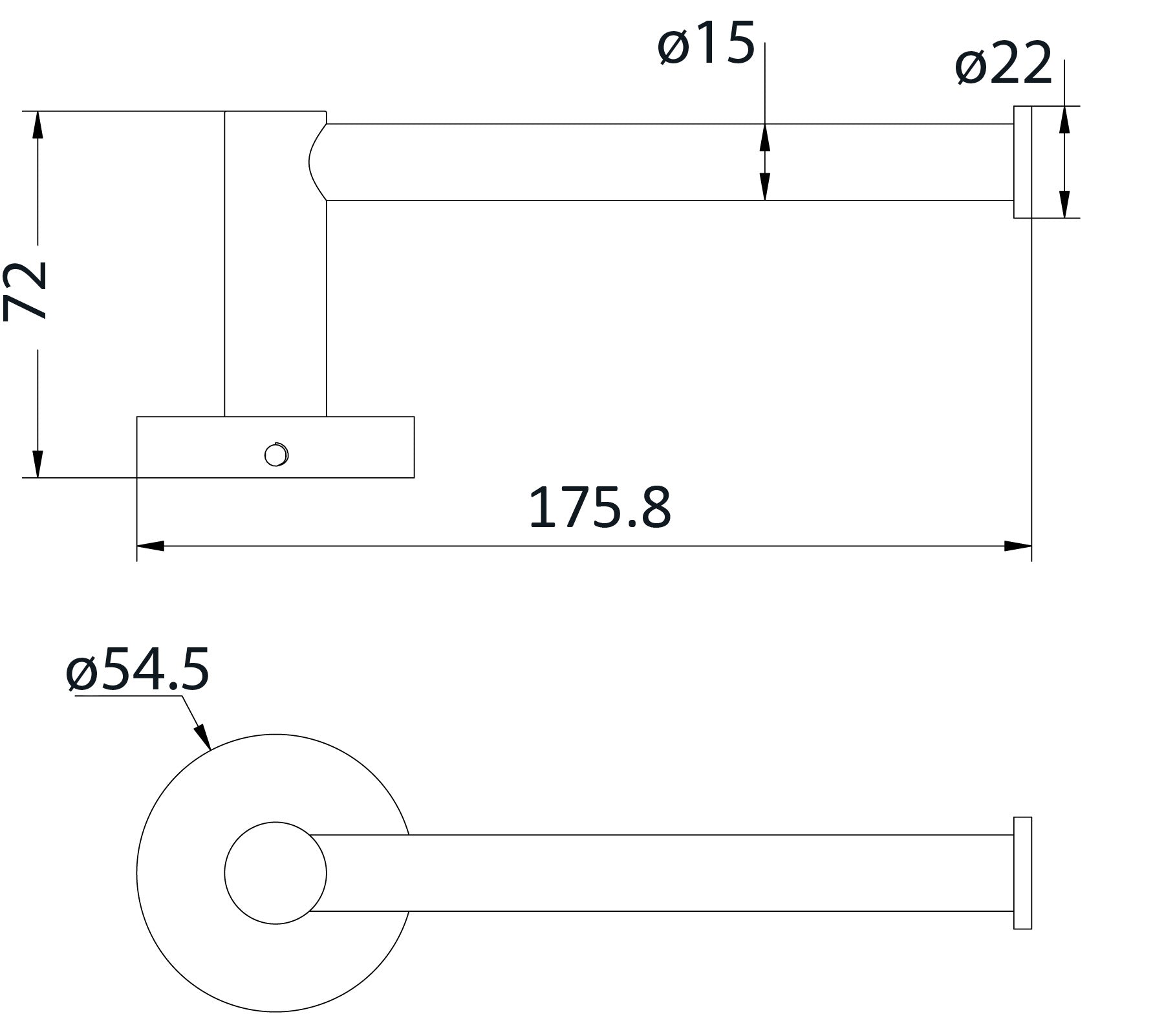 Toilet Paper Holder- Matt Black