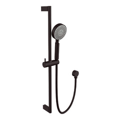 Round Shower Rail in Black