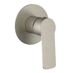 Genoa Shower Mixer with Flat Plate- Brushed Nickel