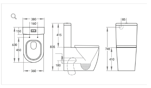 Veda T-2025 Toilet Suite