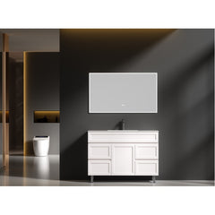 Matte White Polyurethane Vanity