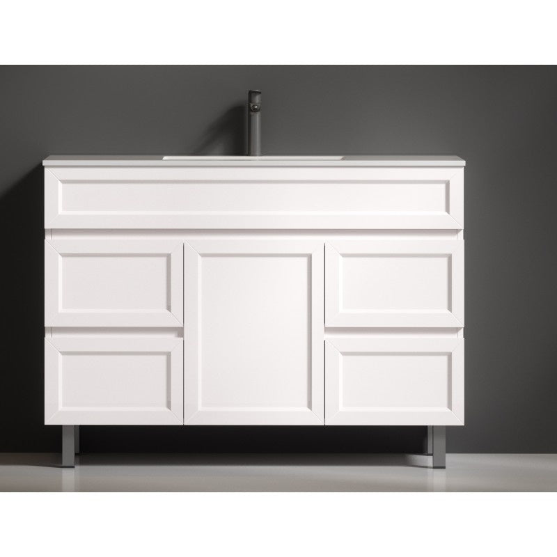 Matte White Polyurethane Vanity