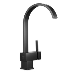 Gooseneck Matte Black Kitchen Sink Mixer Tap