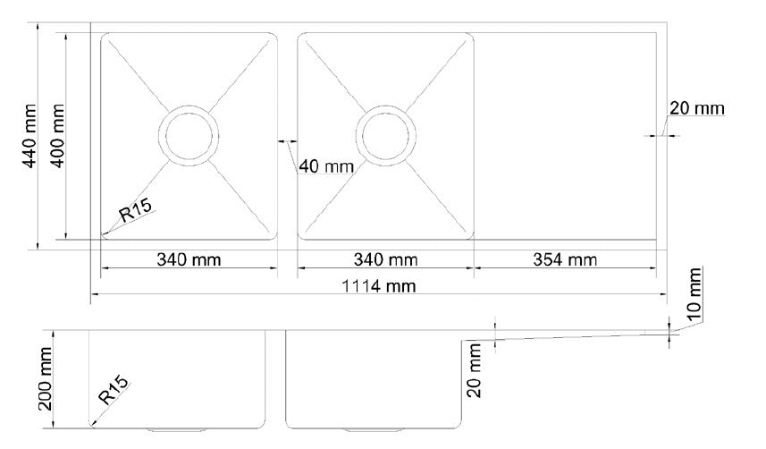 Atlas Handmade Kitchen Sink