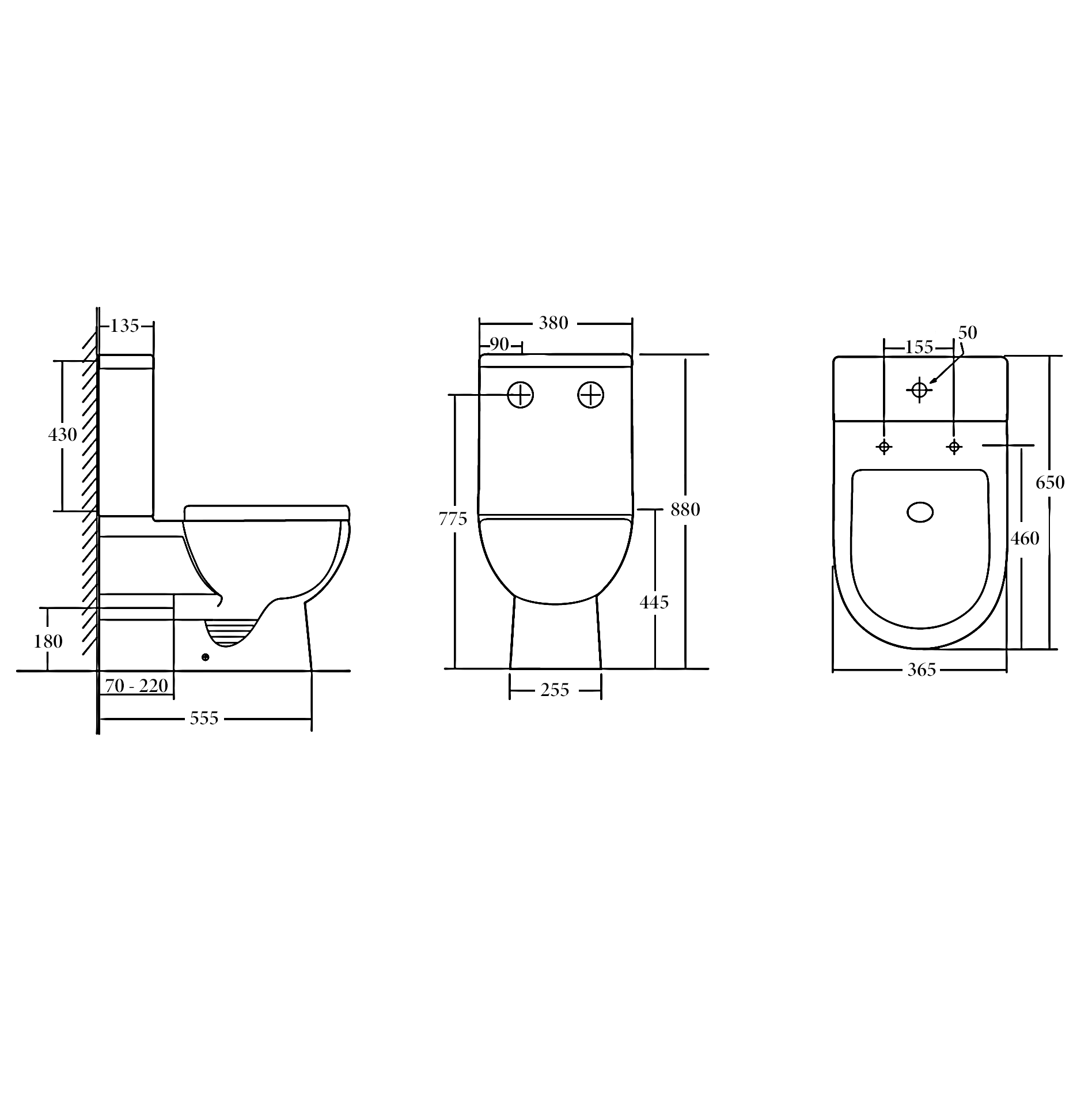 CHICAGO Rimless Toilet Suite