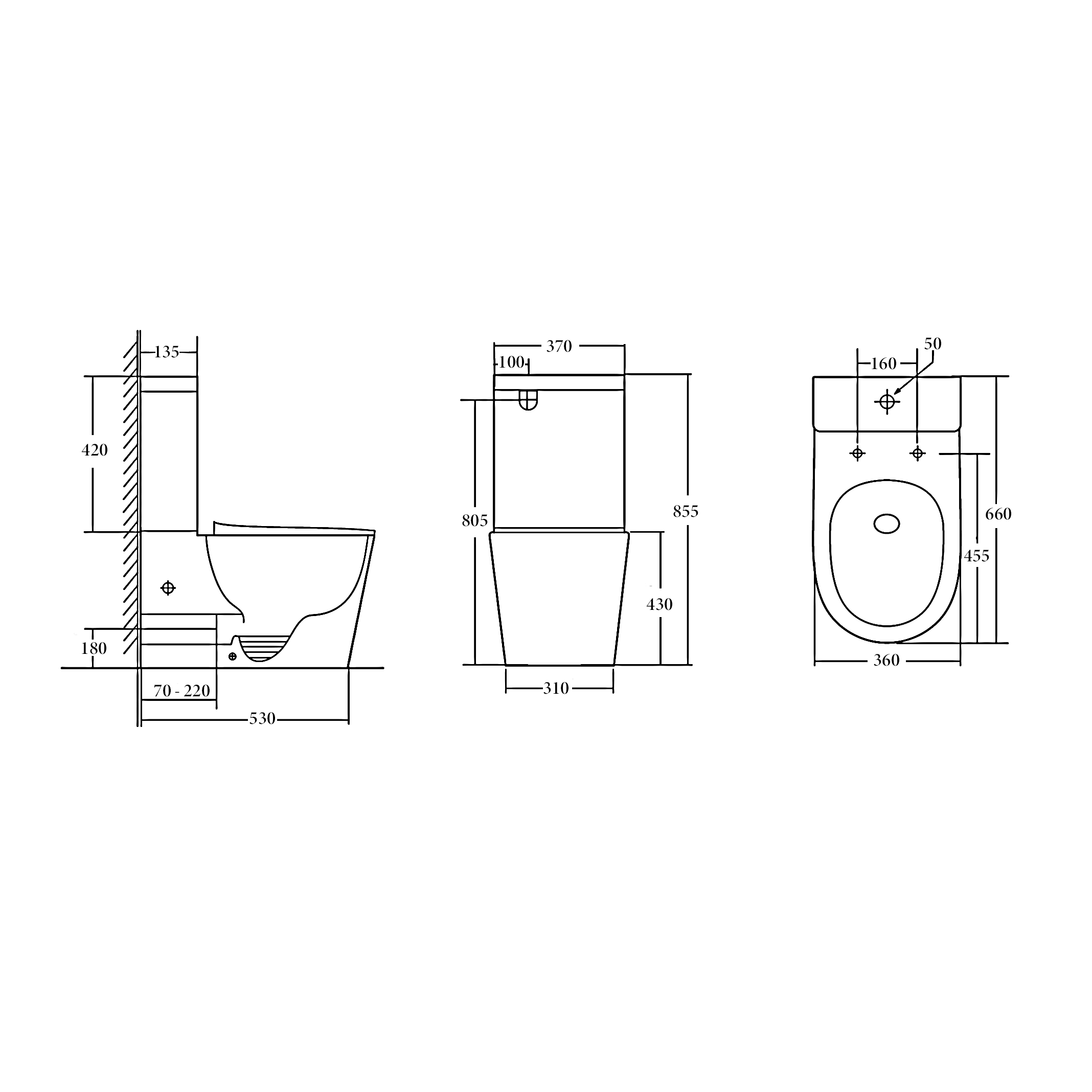 Vera Tornado-Rimless Toilet Suite