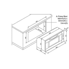 8 Function Built-In Oven 90CM