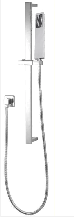 Square Brushed Nickel Handheld Shower Set