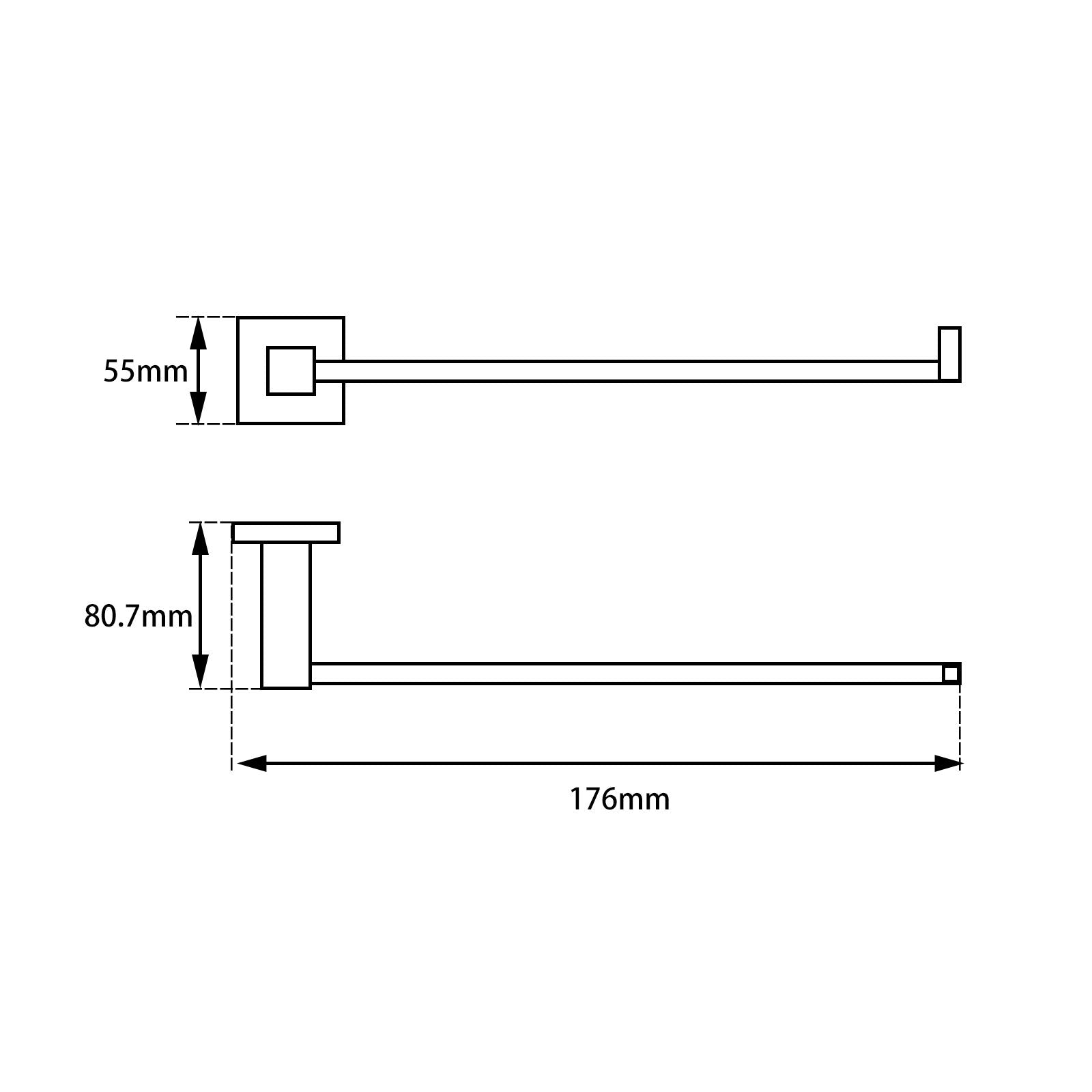 BLAZE Chrome Toilet Paper Roll Holder