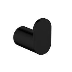 Esperia Solid Brass Matte Black Round Robe Hook