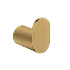 Esperia Solid Brass Brushed Yellow Gold Round Robe Hook