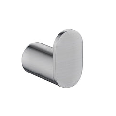 Esperia Solid Brass Brushed Nickel Round Robe Hook