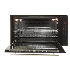 Oven Black Glass + Stainless Steel