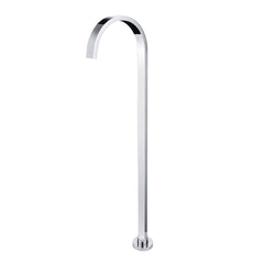 Square Chrome Stainless Steel Freestanding Bath Spout