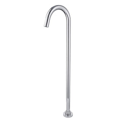 Pentro Round Chrome Stainless Steel Freestanding Bath Spout