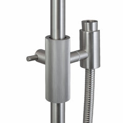 CADDENCE Series Brushed Nickel Shower Rail without Handheld Shower