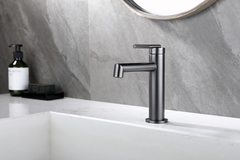 CADDENCE Series Brushed Gun Metal Grey Basin Mixer