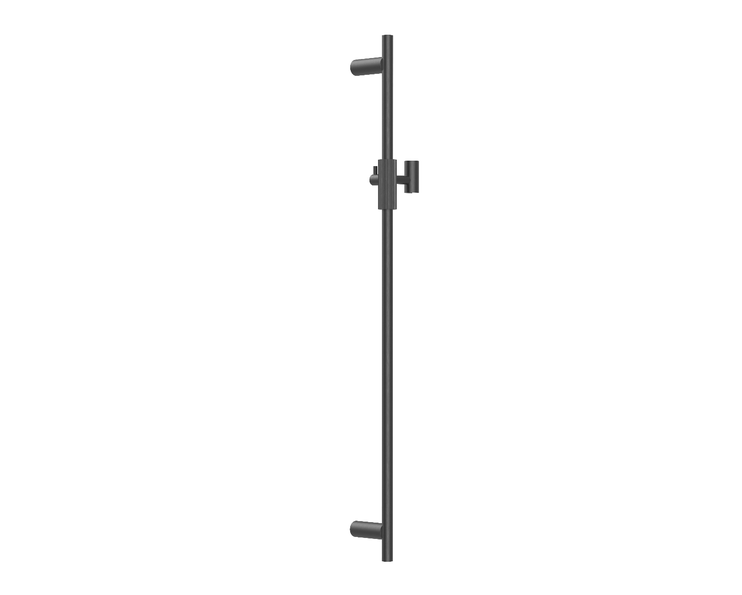 CADDENCE Series Brushed Gun Metal Grey Shower Rail without Handheld Shower