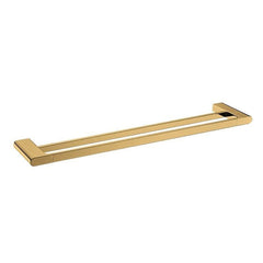 AU Series Brushed Yellow Gold Double Towel Rail 600mm