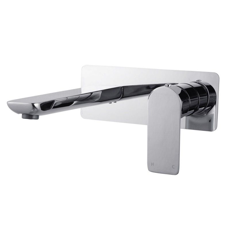 VOG Chrome Bathtub/Basin Wall Mixer With Spout(color up)