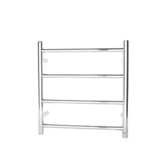 Round Chrome Electric Heated Towel Rack 4 Bars