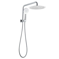 530mm Height 10'' Round Chrome Shower Station Top Water Inlet