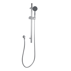 Round Chrome Hand held Shower Set With Rail