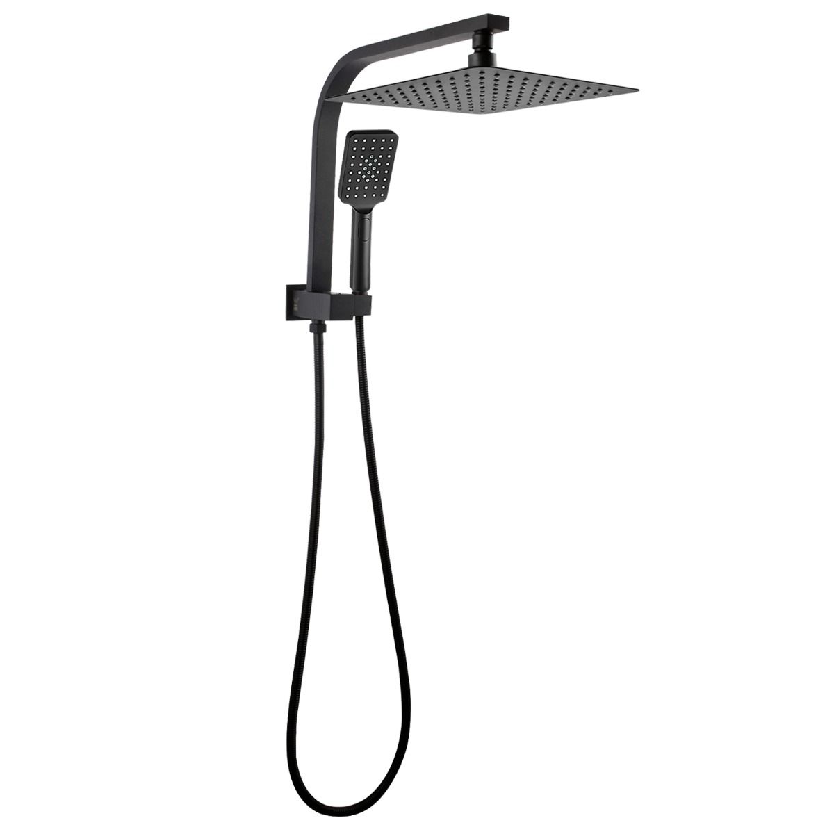 Square Matte Black Shower Station