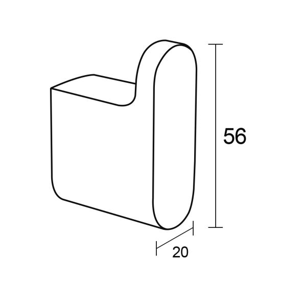 AU Series Brushed Nickel Round Robe Hook