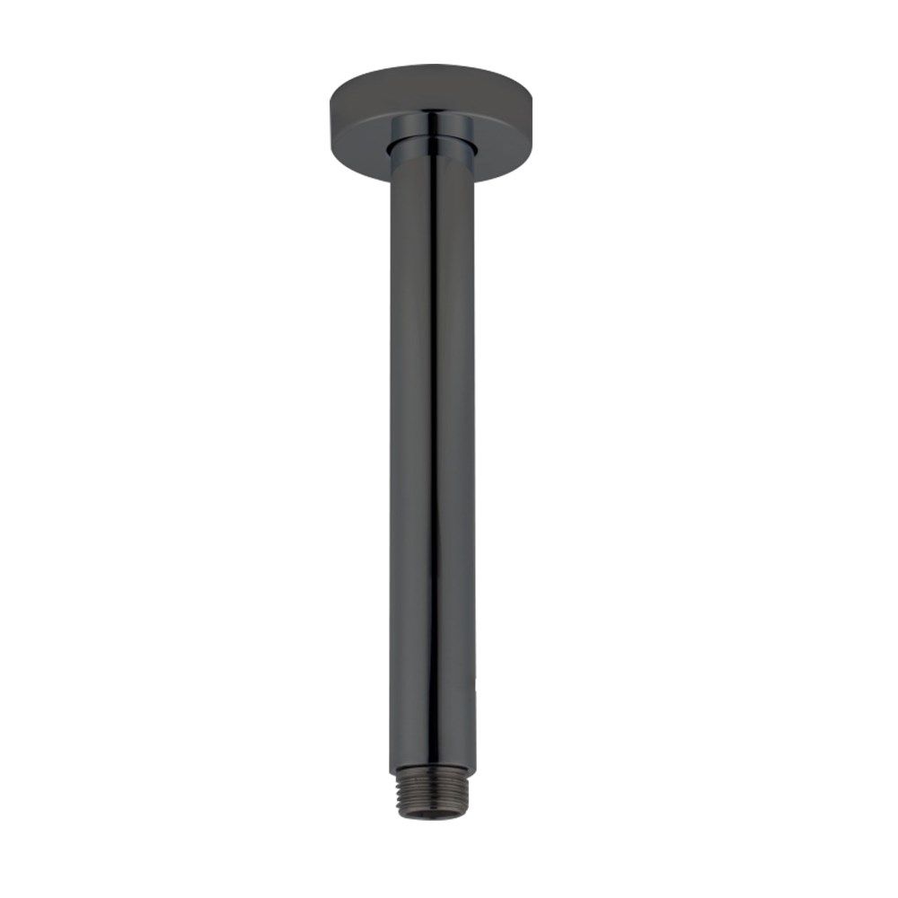 Pentro Gun Metal Grey Round Ceiling Shower arm 200mm