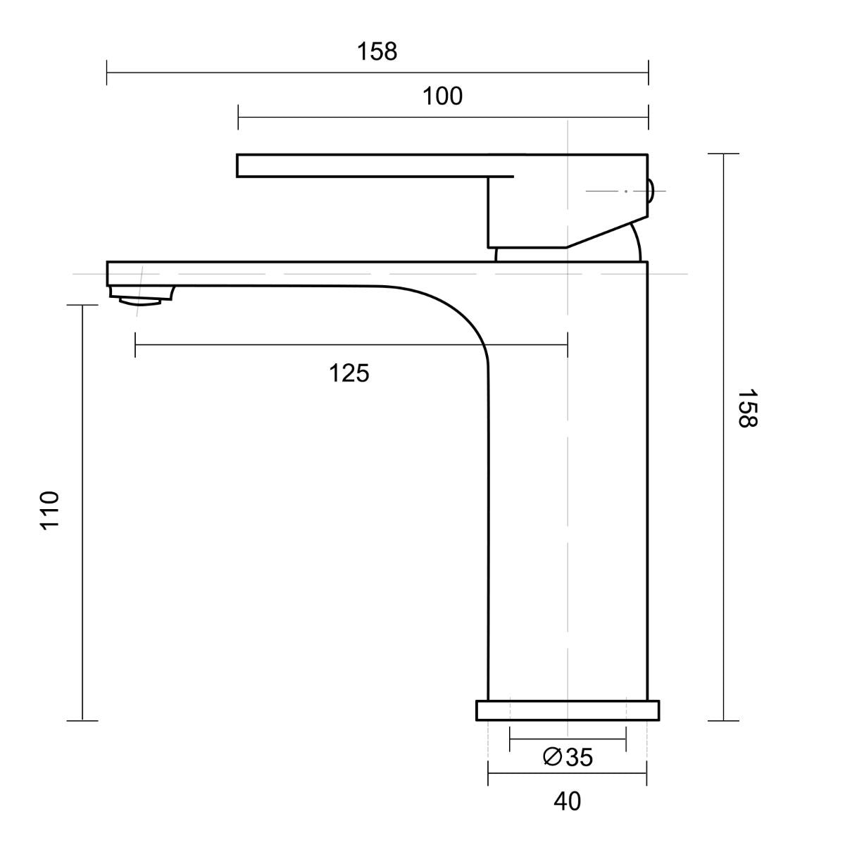 IVANO Series Black Basin Mixer