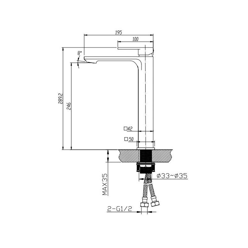 IVANO Series Chrome Tall Basin Mixer