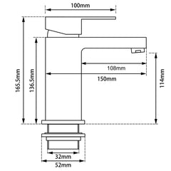 BLAZE Chrome Basin Mixer Tap