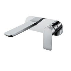 Norico Persano Chrome Bathtub/Basin Wall Mixer With Spout Wall Mounted