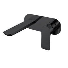 Norico Persano Matte Black Bathtub/Basin Wall Mixer With Spout Wall Mounted